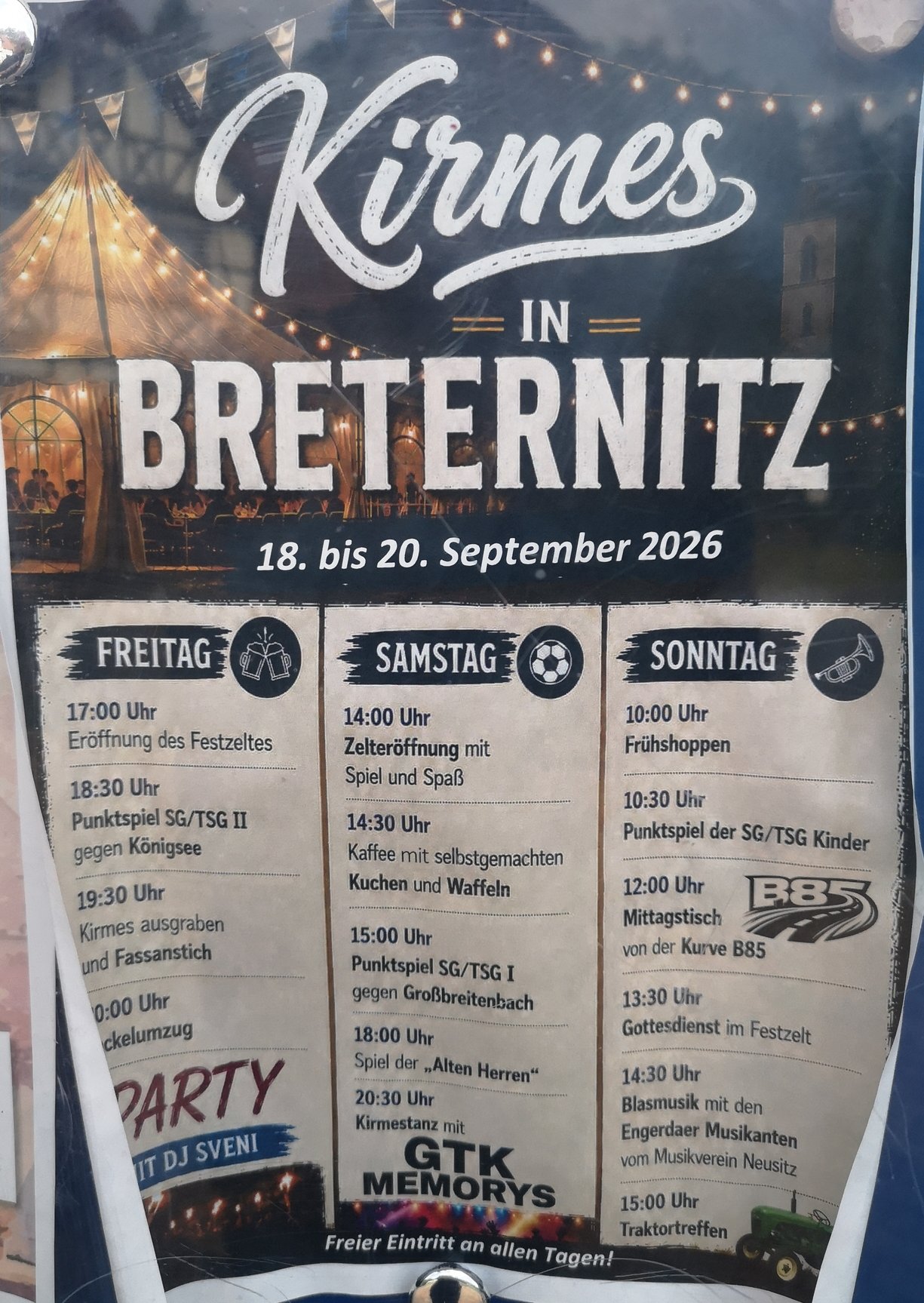 Programm Kirmes 2026